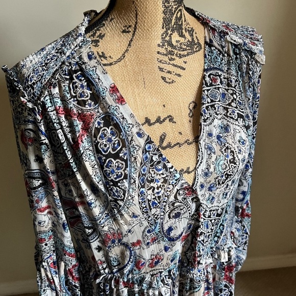 ZARA PRINTED LONG SLEEVE DRESS size S NWOT - Picture 10 of 12